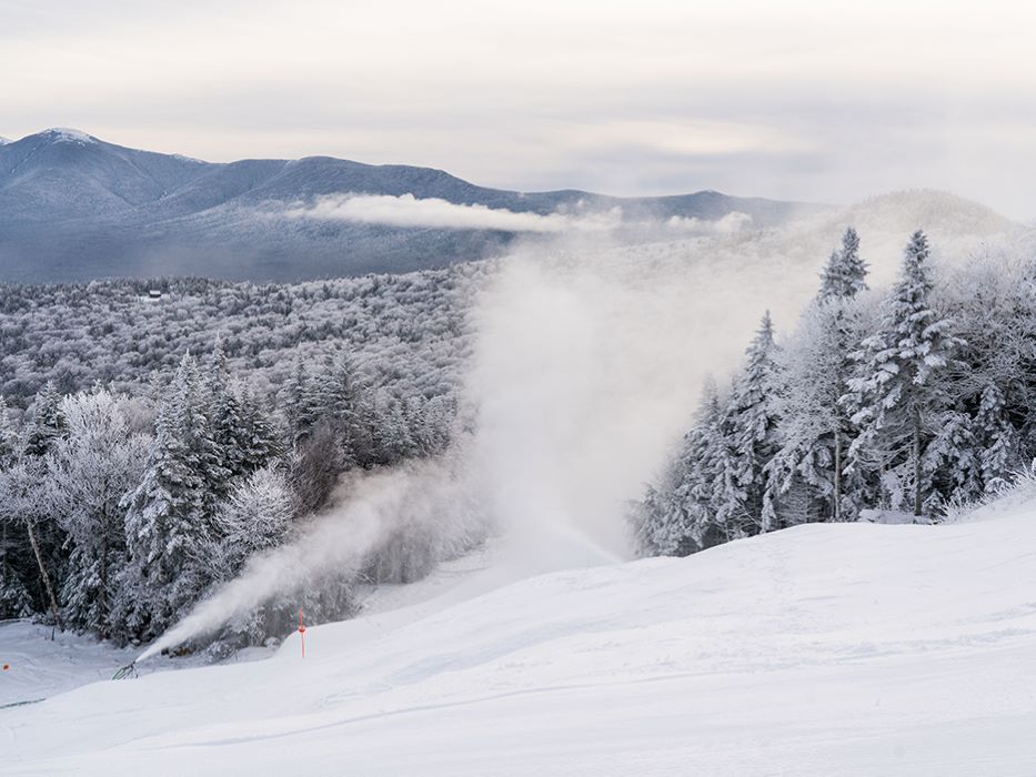 The snowmakers are making it happen right now!